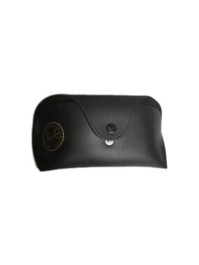Ray-Ban Black Sunglasses Case Snap Closure Luxottica Hard Shell Storage Holder